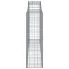 vidaXL Coșuri gabion arcuite 11 buc, 300x50x160/180cm, fier galvanizat