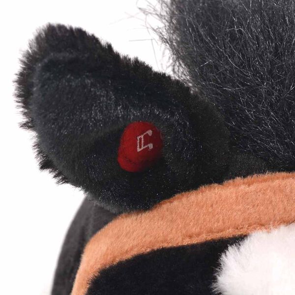 vidaXL Cal de jucărie din pluș &icirc;n picioare, negru