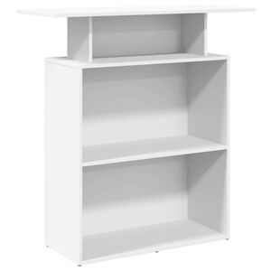 vidaXL Birou de recepție, alb, 100x40x104 cm, lemn stratificat