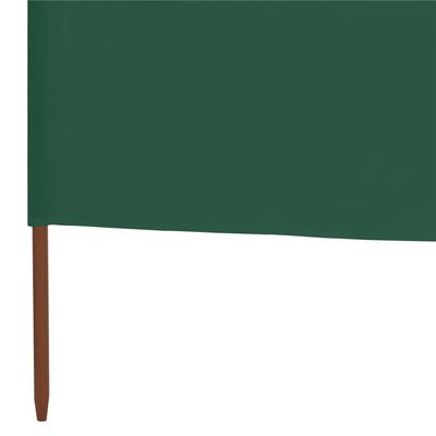 vidaXL Paravan anti-vânt cu 6 panouri, verde, 800 x 160 cm, textil