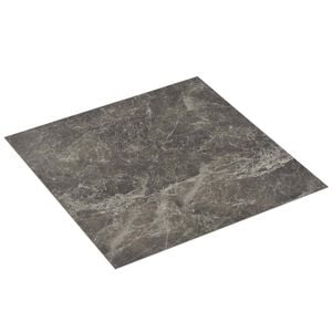 vidaXL Plăci de Pardoseală Negru 5,11 m&sup2; 55 buc. PVC