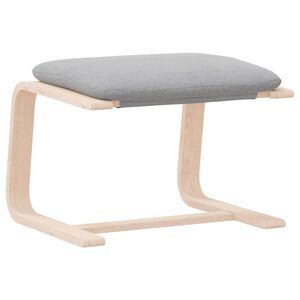 vidaXL Taburet, gri deschis, 51x41x40 cm, material textil