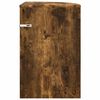 vidaXL Masă laterală Stejar fumuriu 39,7 x 39,7 x 60 cm Lemn compozit