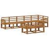 vidaXL Set de canapele de exterior 8 pcs natural Lemn Solid de Acacia
