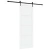 vidaXL Ușă glisantă ORKDAL Alb 83 x 232 cm Lemn masiv de pin