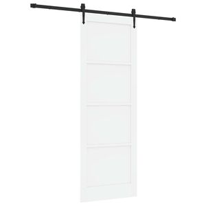 vidaXL Ușă glisantă ORKDAL Alb 83 x 232 cm Lemn masiv de pin