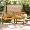 vidaXL Bancă de grădină Maro 220 x 56 x 90 cm Lemn Solid de Acacia