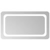 vidaXL Oglindă de baie cu LED Transparent 70 x 40 cm sticlă securizată