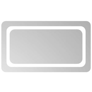 vidaXL Oglindă de baie cu LED Transparent 70 x 40 cm sticlă securizată