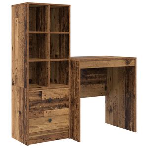 vidaXL Birou Lemn vechi 115,5 x 50 x 127 cm 2 buc.