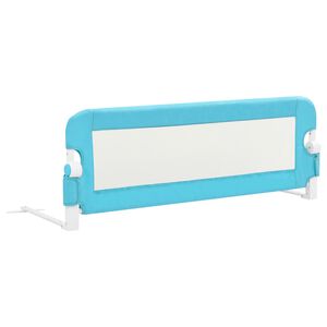 vidaXL Balustradă protecție pat copii, albastru, 120x42 cm, poliester