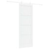 vidaXL Ușă glisantă 78 x 211 cm Lemn prelucrat Alb