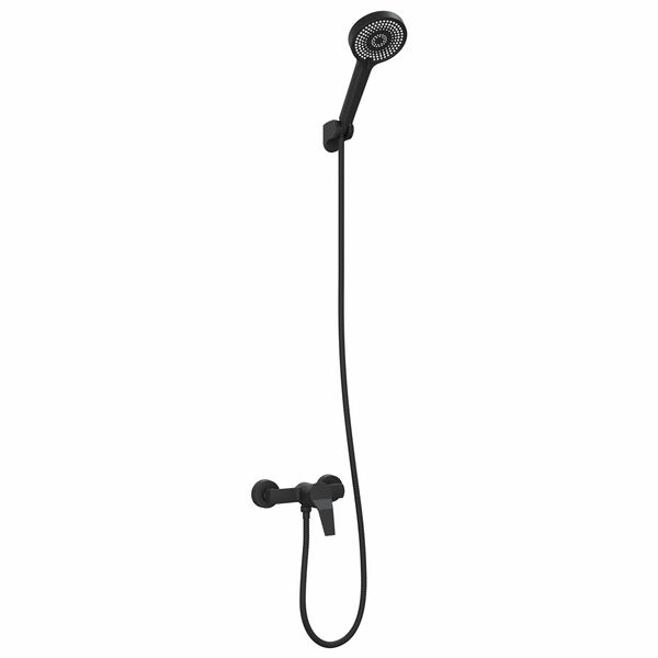 vidaXL Set de cap de duș Negru G 1 / 2 inci Alamă