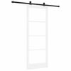 vidaXL Ușă glisantă ORKDAL Alb și negru 83 x 211 cm
