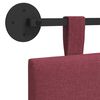 vidaXL Cap de pat suspendat Dungi Roșu Vin 210 x 55 x 5 cm țesătură