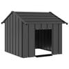 vidaXL Casă pentru c&acirc;ini cu acoperiș 85x107x81 cm oțel galvanizat