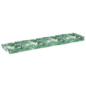 vidaXL Perna pentru palet Floral Model Frunză Verde 180 x 40 x 8 cm