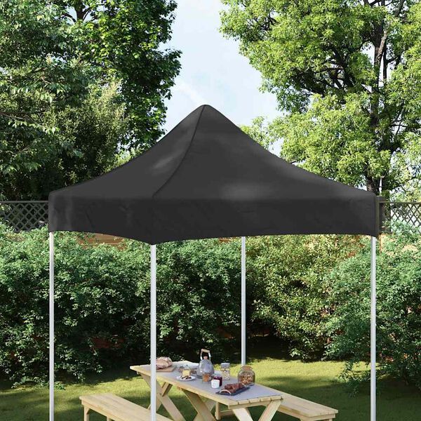 vidaXL Acoperiș pentru cort de petrecere, negru, 2 x 2 m, 270 g/m&sup2;