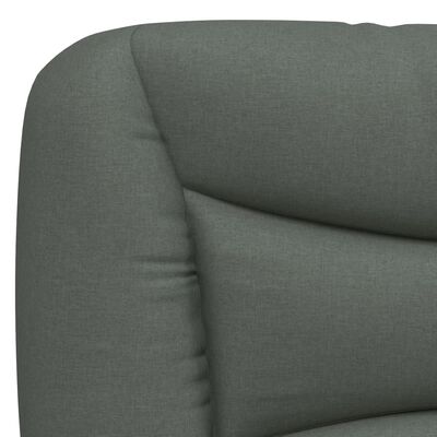 vidaXL Pernă pentru tăblie de pat, gri închis, 80 cm, material textil