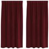 vidaXL Perdele opace 2 buc. Roșu Vin 140 x 175 cm Catifea