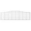 vidaXL Coșuri gabion arcuite 3 buc, 400x50x100/120 cm fier galvanizat