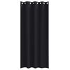 vidaXL Perdele Opaque cu Inel 2 pcs Negru 260 x 140 cm Poliester