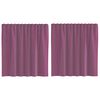 vidaXL Perdele Voile cu Bucle 2 buc Violet 140x140 cm