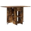vidaXL Masă de dining 115 x 70 x 75 cm Lemn prelucrat Stejar fumuriu