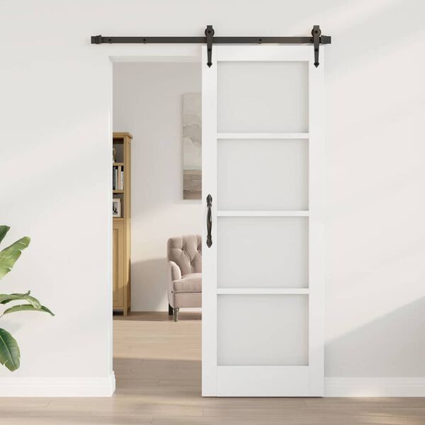 vidaXL Ușă de interior ORKDAL Alb pregătit 73,5 x 211 cm