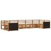 vidaXL Set de canapele de exterior 7 buc. natural Lemn Solid de Acacia
