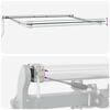 vidaXL Cortina Retractabilă Roșu 400 &times; 350 cm Țesătură și Aluminiu
