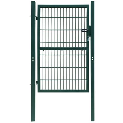 vidaXL Poartă pentru gard 2D (simplă), verde, 106x230 cm