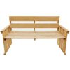 vidaXL Bancă de grădină, 160 cm, lemn de pin tratat