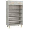 vidaXL Pantofar, gri beton, 60x35x105 cm, lemn compozit