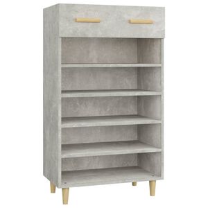 vidaXL Pantofar, gri beton, 60x35x105 cm, lemn compozit