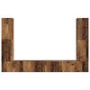 vidaXL Set comodă TV 8 pcs Lemn Vechi Lemn compozit