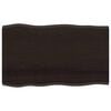 vidaXL Blat masă, 100x60x2 cm, maro, lemn stejar tratat contur organic