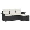vidaXL Set de canapele pentru grădină cu pernă 4 pcs Rattan poli