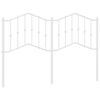 vidaXL Tăblie de pat de schimb metalică, alb, 140 cm