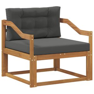 vidaXL Canapea Medie pentru Exterior natural