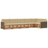vidaXL Set de canapele de exterior 6 buc. Natural și Bej