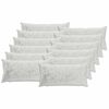 vidaXL Perna decorativă 12 buc. HEERLEN Gri deschis 40 x 80 cm Flanelă