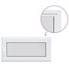 vidaXL Fereastră de subsol culoare internă albă RISOR 105 x 55 cm
