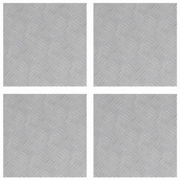 vidaXL Trepte Pătrat 4 pcs Argintiu 40 x 40 cm Aluminiu
