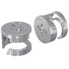 vidaXL Șuruburi cu &icirc;ncuietoare tip cam 2 pcs Argintiu 15 x 11,5 mm
