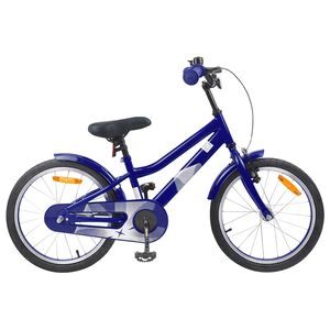 vidaXL Bicicletă pentru Copii 18 Inci pentru 5-7 ani Albastru &icirc;nchis