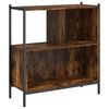 vidaXL Bibliotecă, stejar fumuriu, 72x28x77,5 cm, lemn prelucrat