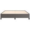 vidaXL Cadru de pat, gri, 180x200 cm, piele ecologică