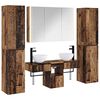 vidaXL Set de mobilier pentru baie 6 pcs Lemn vechi