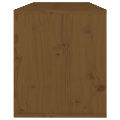 vidaXL Dulap de perete, maro miere, 80x30x35 cm, lemn masiv de pin
